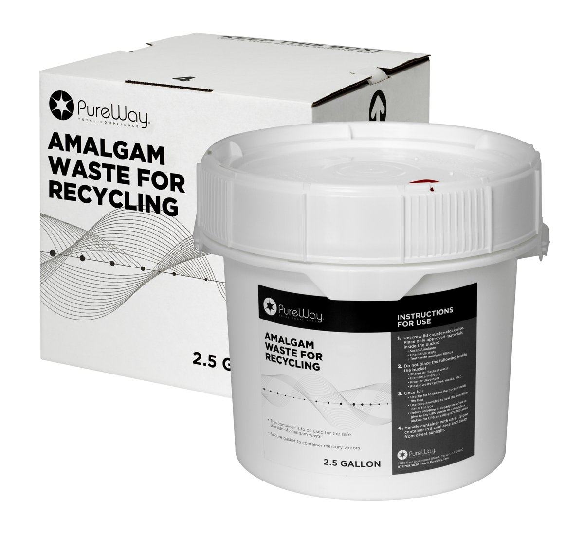 2.5 Gallon Amalgam Recycling System